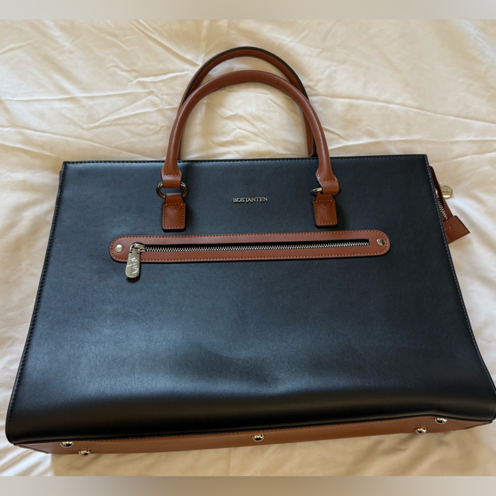 Bostanten handbag/briefcase. New never used. . .